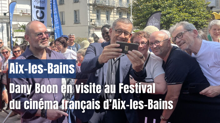 Dany Boon en visite au Festival du cinéma français d'Aix-les-Bains !
